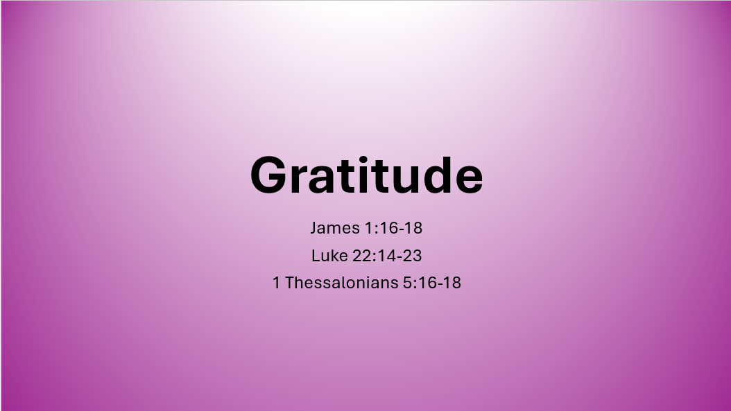 Gratitude